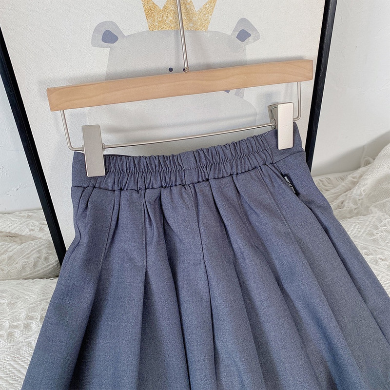 Korea New Korea Suknja za djevojčice Dječja mašna Plisirane suknje Studentska školska uniforma Kratka suknja Proljeće Ljeto 2-7Y Dječja odjeća