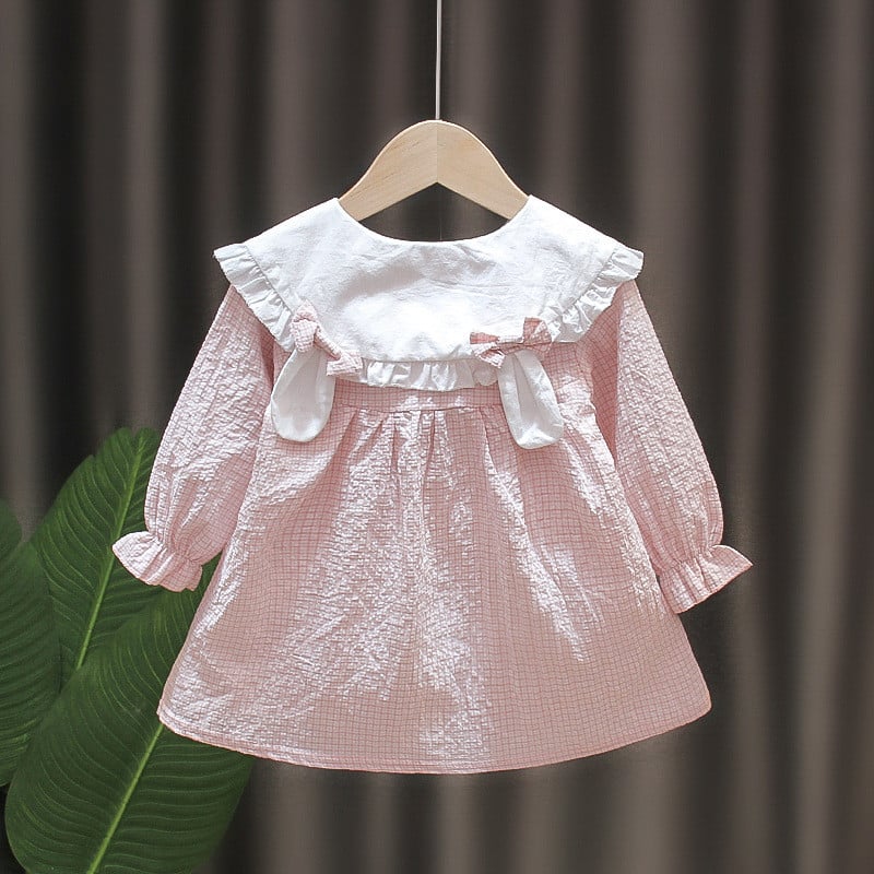 Dječja haljina za djevojčice Slatka trenirka Puff kostim princeze dugih rukava Haljina za malu djecu Odjeća za djevojčice Ležerna odjeća za dojenčad A894