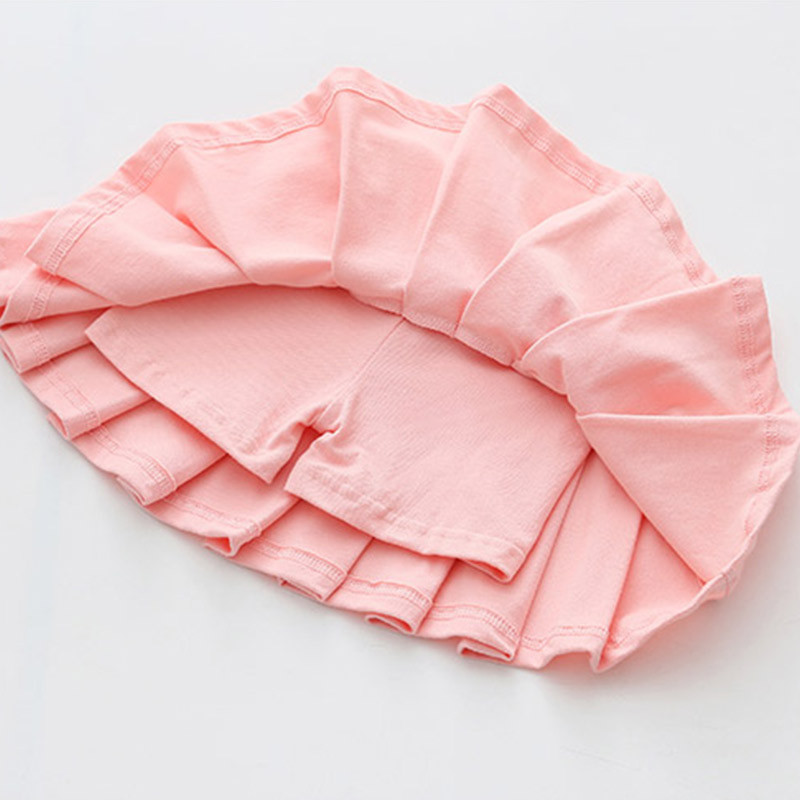 2023 Jesen Proljeće Ljeto Ležerna 3 4-8 10 12 godina Dječja pamučna školska jednobojna plesna suknja za trening s kratkim hlačama za djevojčice