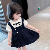 Haljine za djevojčice Patchwork haljina za djevojčice Ležerna dječja haljina Ljetna odjeća za djevojčice