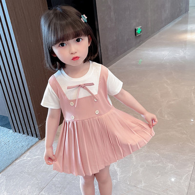 Haljine za djevojčice Patchwork haljina za djevojčice Ležerna dječja haljina Ljetna odjeća za djevojčice