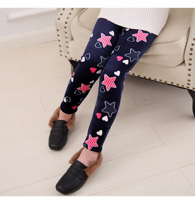 FINEPAT Toamnă Iarnă Groși Copii Fete Pantaloni Fluture Leopard Imprimare Subțire Toddler Fata Jambiere Călzi Pantaloni Copii