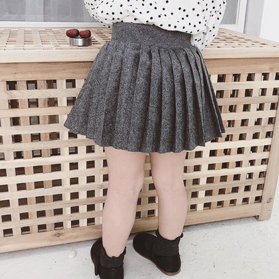 Proljeće Jesen Zima Odjeća za malu djecu Školske djevojčice Tutu suknje Dječja suknja Dječja plisirana pamučna plesna suknja JW4550