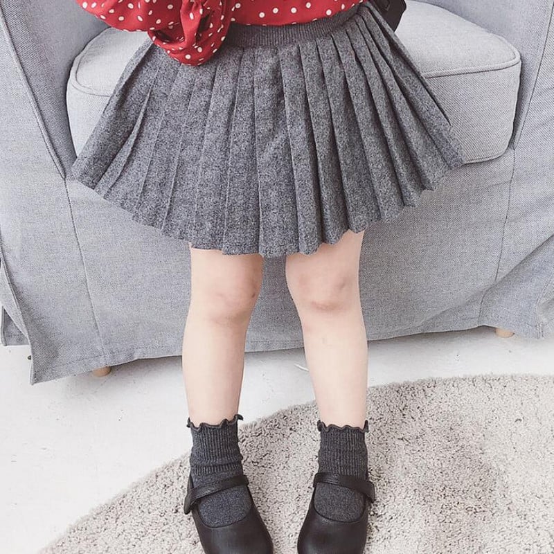 Proljeće Jesen Zima Odjeća za malu djecu Školske djevojčice Tutu suknje Dječja suknja Dječja plisirana pamučna plesna suknja JW4550