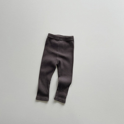 Jesenske dječje tajice 2023. Jednobojne prugaste uske hlače za djevojčice Rastezljive hlače za djevojčice