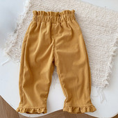 Laste sügisriided tüdrukud püksid ühevärvilised velvetist moerõivad imikute ja väikelaste rõivad koolilaste püksid