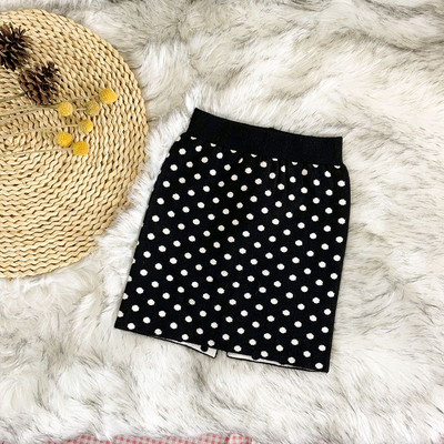 Dječja pletena pencil suknja za djevojčice 2022. Nova dječja crvena karirana suknja Dječje zimske pamučne suknje za djevojčice Suknja s točkastim printom na leđima