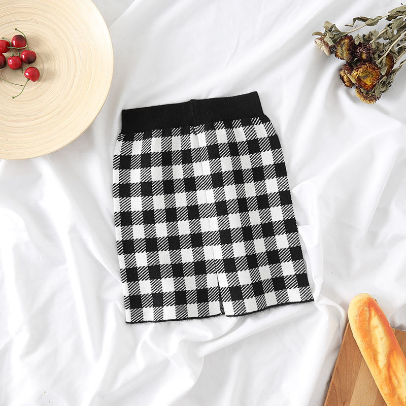 Dječja pletena pencil suknja za djevojčice 2022. Nova dječja crvena karirana suknja Dječje zimske pamučne suknje za djevojčice Suknja s točkastim printom na leđima