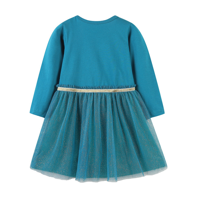 Jumping Meters Novi dolazak Rainbow Beading Princess Haljine za djevojčice Pruge Dječja odjeća Tutu Tutu Dječje haljine Kostim za malu djecu