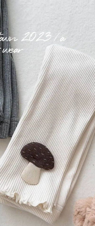 2023 Παιδικά κολάν για κορίτσια άνοιξη και φθινόπωρο Κορέα Κοριτσάκια χαριτωμένα κινούμενα σχέδια τρισδιάστατα κολάν μανιταριών Παιδικό παντελόνι Elastic Force