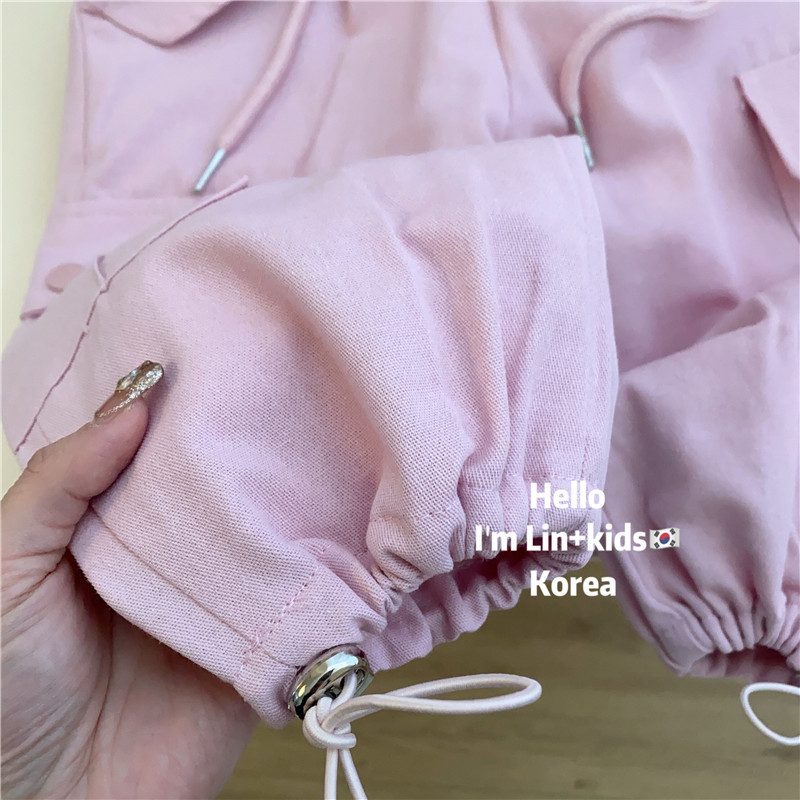 Modna dječja odjeća Hlače za djevojčice Cargo hlače za djevojčice Trenirke Hip-hop stil Hlače s trakom oko gležnja Hlače s manžetama