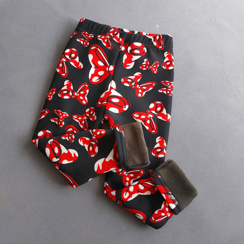 2023. gada rudens un ziemas Bērnu legingi Modes Meiteņu Slim Fit Plīša Garās Bikses Meitenēm Viengabala Plīša Daudzpusīgas Bikses