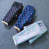 Φθινοπωρινό Χειμώνα Χοντρό ζεστό παιδικό παντελόνι κινουμένων σχεδίων Σχέδιο με δαντέλα Κοριτσίστικα κολάν για παιδικό παντελόνι