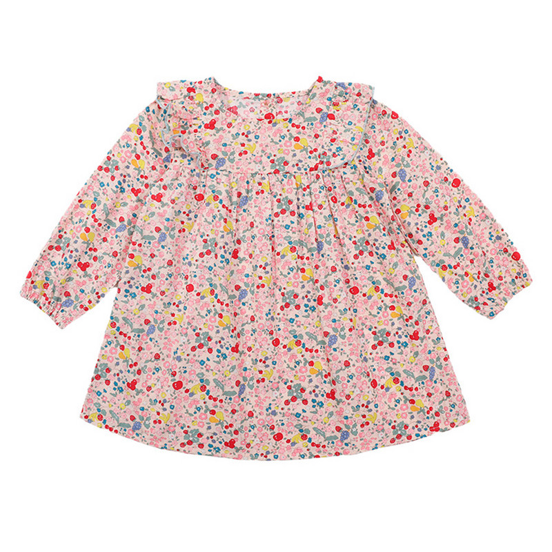 Haljina za djevojčice s uzorkom srca Dječja haljina za djevojčice Haljina dugih rukava za djecu Ležerna odjeća za djevojčice