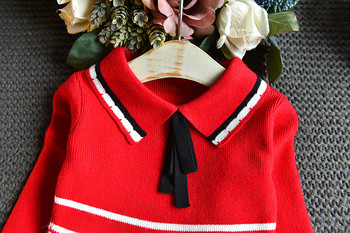 Φόρεμα πουλόβερ για κορίτσια Βρεφικά ρούχα College Wind School Studens Στολές Πλιέτα Χριστουγεννιάτικο Φθινόπωρο Χειμώνας Παιδικό Πριγκίπισσα Φόρεμα