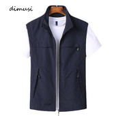 DIMUSI Летни мъжки жилетки Ежедневни мъжки бързосъхнещи дишащи мрежести жилетки Якета без ръкави Мъжки жилетки за риболов на открито Дрехи