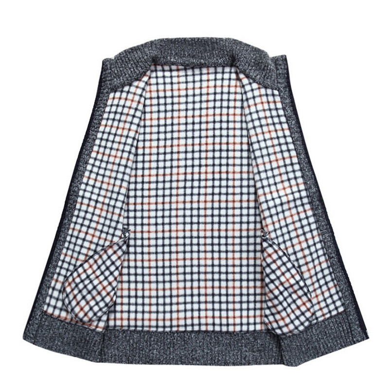 DIMUSI Есен Зима Мъжки жилетки Ежедневна мъжка плетена жилетка Жилетка Термични жилетки Мъжки ветроустойчиви якета без ръкави Облекло