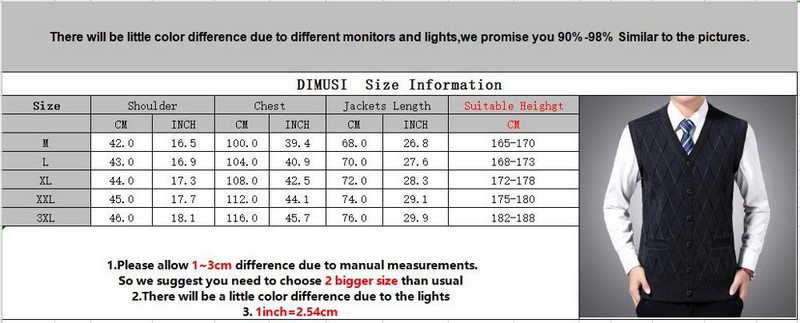 DIMUSI Зимни мъжки жилетки без ръкави Топли джъмпери Плетени жилетки Ежедневни мъжки пуловери Slim Fit Пуловер Жилетка Якета Дрехи