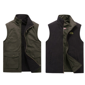 DIMUSI Мъжка кадифена жилетка Модни топли двустранни жилетки Ежедневни горни дрехи Термо меки якета без ръкави Мъжко облекло