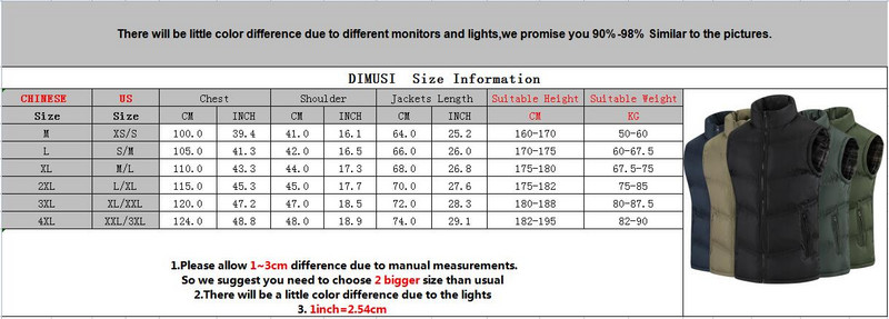 DIMUSI Мъжко яке, жилетка без ръкави, зимна мъжка жилетка с памучна подплата, палта, ежедневни ветровки, жилетки, маркови дрехи