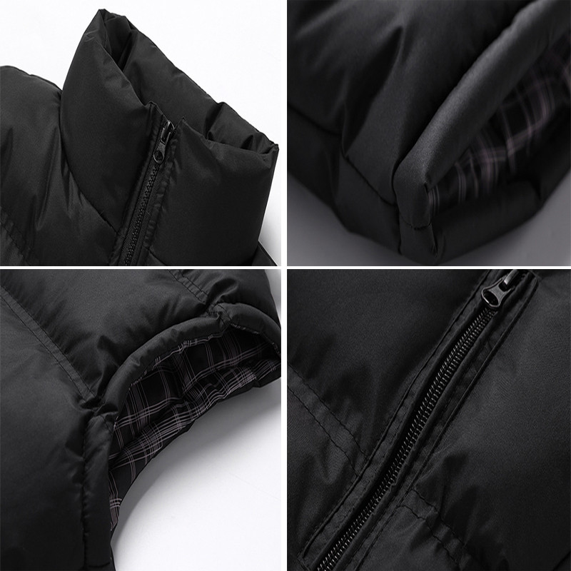 DIMUSI Мъжко яке, жилетка без ръкави, зимна мъжка жилетка с памучна подплата, палта, ежедневни ветровки, жилетки, маркови дрехи