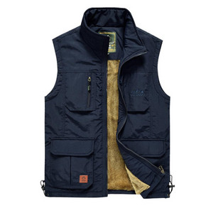 DIMUSI Зимна мъжка жилетка Ежедневни поларени топли жилетки Мъжки терможилетки Якета Ежедневни риболовни якета без ръкави Мъжко облекло
