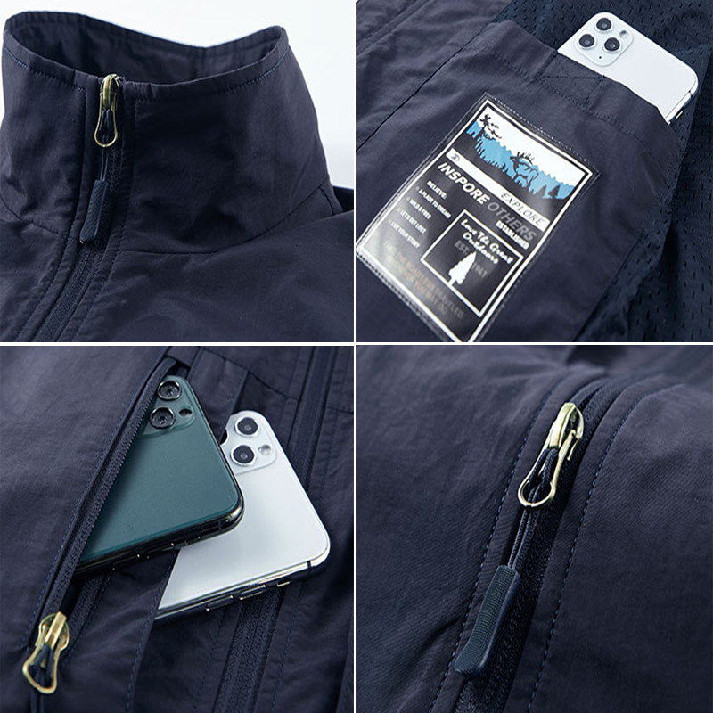 DIMUSI Летни мъжки жилетки с много джобове Ежедневни мъжки дишащи мрежести жилетки Якета без ръкави Мъжки горни дрехи Риболовни жилетки Облекло