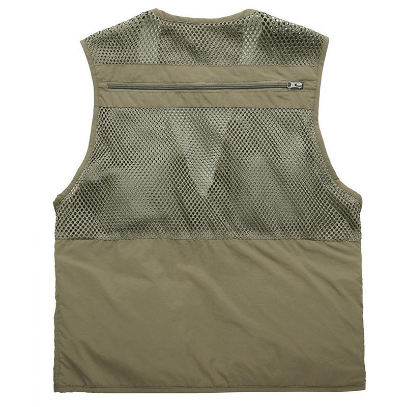 DIMUSI Мъжки жилетки Ежедневни мрежести дишащи жилетки с много джобове, якета без ръкави, мъжки горни дрехи, риболовни жилетки, маркови дрехи 6XL