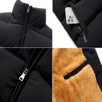 Ανδρικό μπουφάν DIMUSI Αμάνικο γιλέκο χειμερινό αντρικό φλις ζεστό γιλέκο παλτό ανδρικό κολάρο Θερμικό χοντρό γιλέκο επώνυμα ρούχα