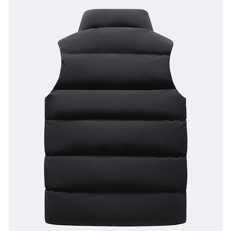 DIMUSI Мъжко яке Без ръкави Жилетка Зимна мъжка поларена топла жилетка Палта Мъжки щанд яка Термални удебелени жилетки Маркови дрехи