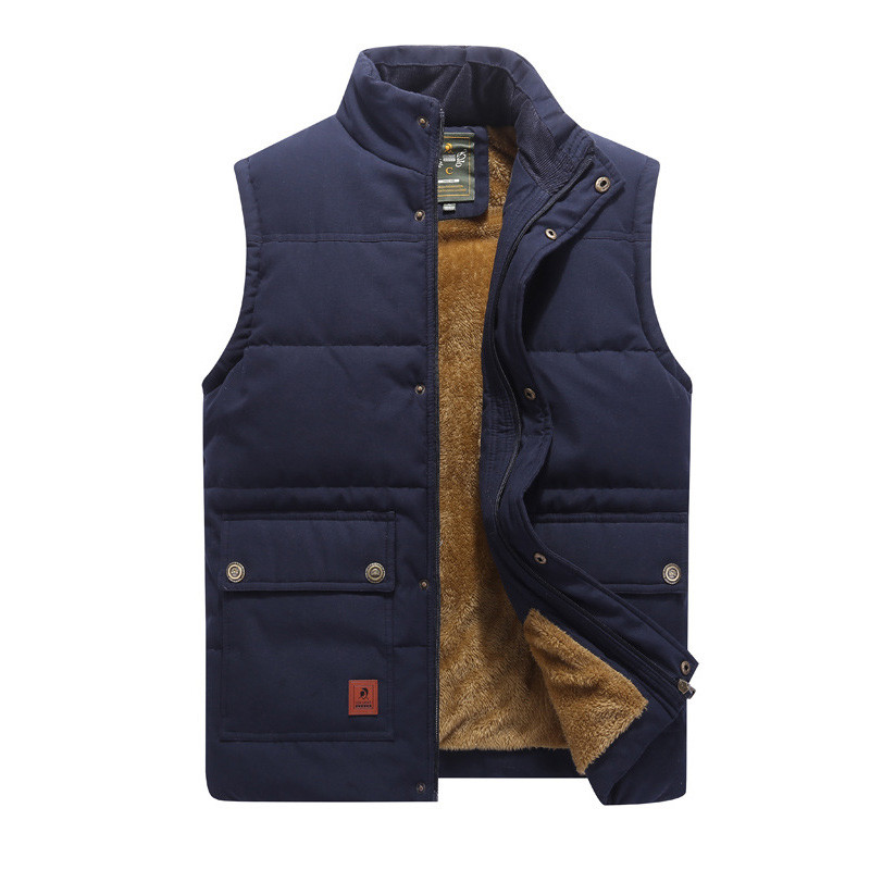 DIMUSI Зимна мъжка жилетка Полар Дебела топла жилетка Ежедневни термични меки жилетки Мъжки ветровки Якета без ръкави Облекло