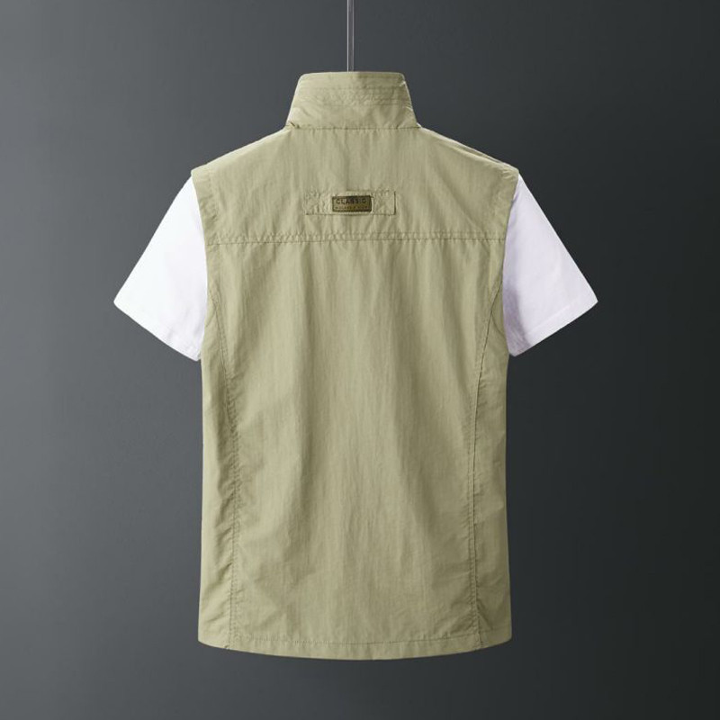 DIMUSI Мъжки жилетки Бързосъхнеща дишаща ветровка Мрежеста жилетка Якета без ръкави Мъжки класически връхни дрехи Риболовни жилетки Облекло