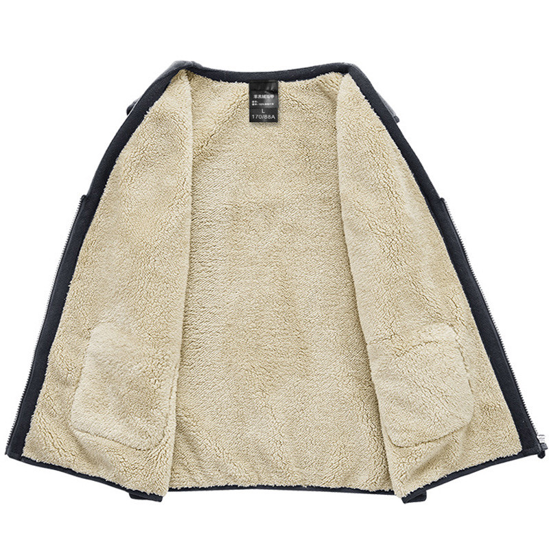 DIMUSI Зимни мъжки жилетки Полар Дебела топла жилетка Ежедневни термо меки жилетки Мъжки ветровки Якета без ръкави Облекло