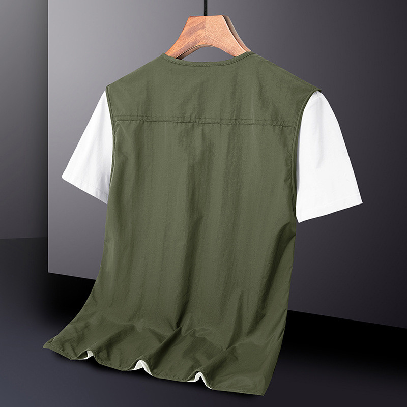 DIMUSI Летни мъжки жилетки Ежедневни мъжки бързосъхнещи дишащи мрежести жилетки Якета без ръкави Мъжки връхни дрехи Риболовни жилетки Облекло