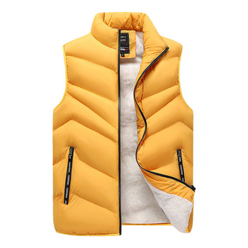 Χειμερινά Ανδρικά ρούχα μεγάλου μεγέθους Μάλλινο μαλακό γιλέκο Μπουφάν Αμάνικο Παλτό Fashion Plus Size 8XL Ανδρικό Ζεστό Γιλέκο Fleece Ανδρικό γιλέκο