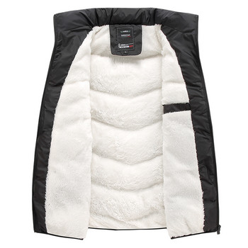 Χειμερινά Ανδρικά ρούχα μεγάλου μεγέθους Μάλλινο μαλακό γιλέκο Μπουφάν Αμάνικο Παλτό Fashion Plus Size 8XL Ανδρικό Ζεστό Γιλέκο Fleece Ανδρικό γιλέκο