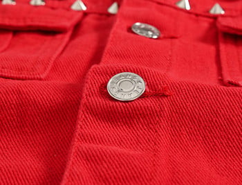 DIMUSI Есенна мъжка жилетка Vintage Denim Jeans Vest Мъжки червени Revit Якета без ръкави Мъжки Retor Hole Дънки Жилетки Облекло 5XL