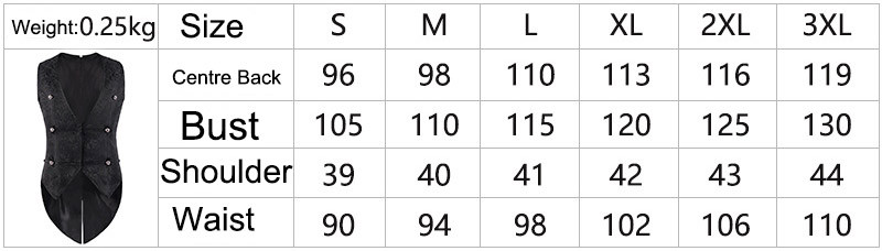 Мъжка жакардова дълга жилетка без ръкави Средновековен пиратски вампир Косплей жилетка Готически стимпънк горен блейзър