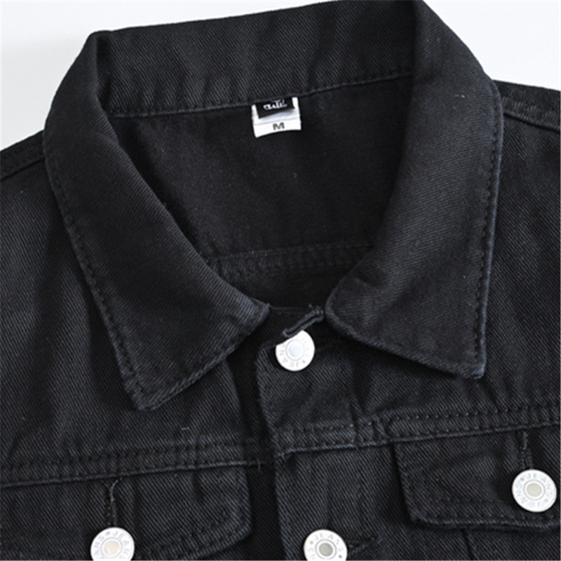 Нова мъжка ежедневна черна жилетка без ръкави, дънково яке, стрийт пънк дънки, жилетка, мъжка модна тънка жилетка, ново Chaleco Hombre