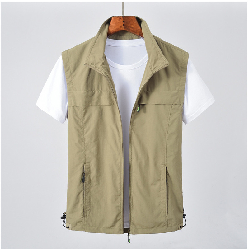DIMUSI Летни мъжки бързосъхнещи жилетки Ежедневни мъжки дишащи мрежести жилетки Якета без ръкави Мъжки жилетки за риболов на открито Дрехи