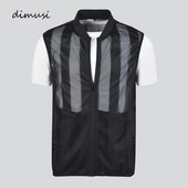 DIMUSI Летни мъжки бързосъхнещи жилетки Ежедневни тънки дишащи мрежести жилетки Якета без ръкави Мъжки жилетки за риболов на открито Дрехи