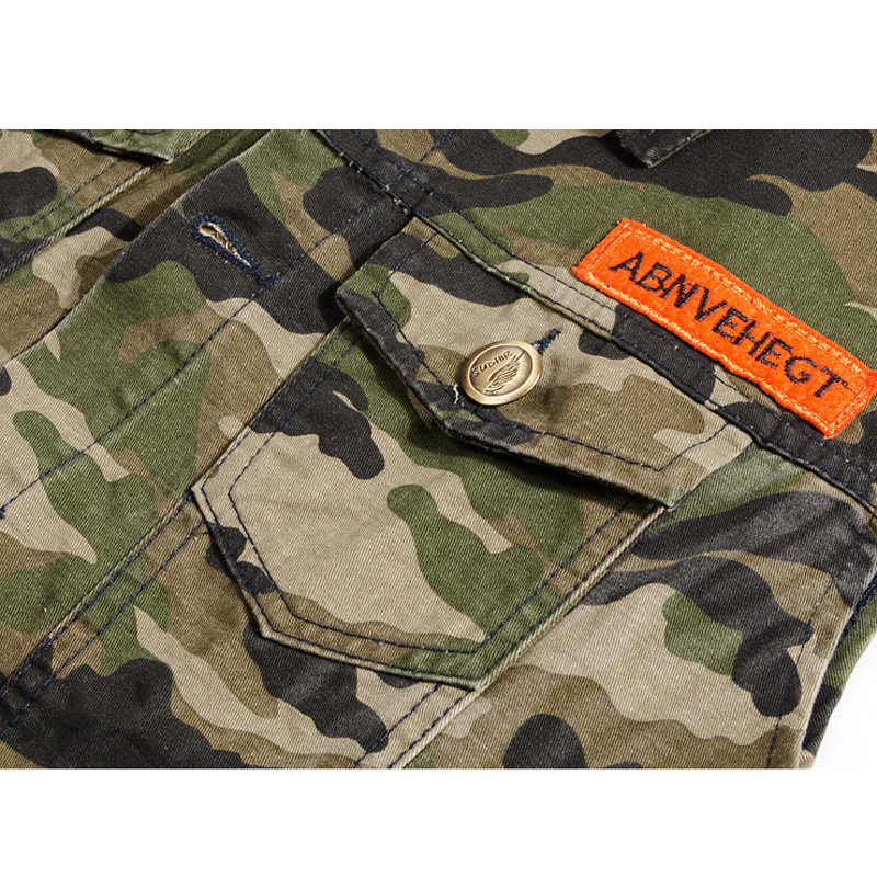 DIMUSI Мъжка дънкова жилетка Винтидж изпрани дънки без ръкави Армейска военна жилетка Мъжко каубойско камуфлажно яке Плюс размер 4XL, YA215