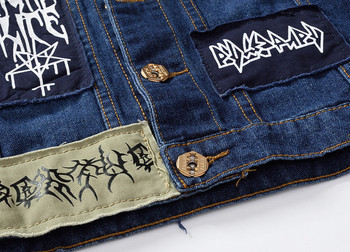 DIMUSI Ripped Jeans Vest Мъжка дизайнерска дънкова жилетка Мъжка жилетка с изпрани дънки Мъжко каубойско ретро дънково яке без ръкави, YA565