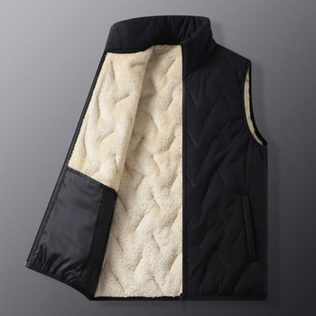 DIMUSI Χειμερινό ανδρικό μπουφάν αμάνικο γιλέκο ανδρικό φλις ζεστό γιλέκο ανδρικό γιακά Βαμβακερά θερμικά γιλέκα επώνυμα ρούχα