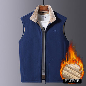 DIMUSI Мъжко яке Без ръкави Жилетка Зимна мъжка поларена топла жилетка Палта Ежедневни горни дрехи Ветровка Армейски жилетки Облекло