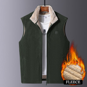 DIMUSI Мъжко яке Без ръкави Жилетка Зимна мъжка поларена топла жилетка Палта Ежедневни горни дрехи Ветровка Армейски жилетки Облекло