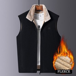 DIMUSI Мъжко яке Без ръкави Жилетка Зимна мъжка поларена топла жилетка Палта Ежедневни горни дрехи Ветровка Армейски жилетки Облекло