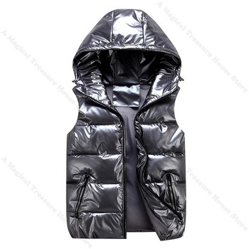 Ανδρικό γιλέκο χειμωνιάτικο φωτεινό χρώμα ανδρικό γιλέκο γιλέκο σακάκι BodyWarmer ελαφρύ αντιανεμικό πουπουλένιο παλτό Χειμερινό πανί