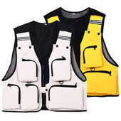 Лятна ежедневна мрежеста жилетка с множество джобове Мъжка жилетка с инструменти за риболов на открито Дамско яке без ръкави Фотографска жилетка Ловна жилетка