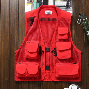 DIMUSI Летни мъжки класически жилетки Дишаща мрежеста жилетка с множество джобове Якета без ръкави Мъжки горни дрехи Риболовни жилетки Облекло